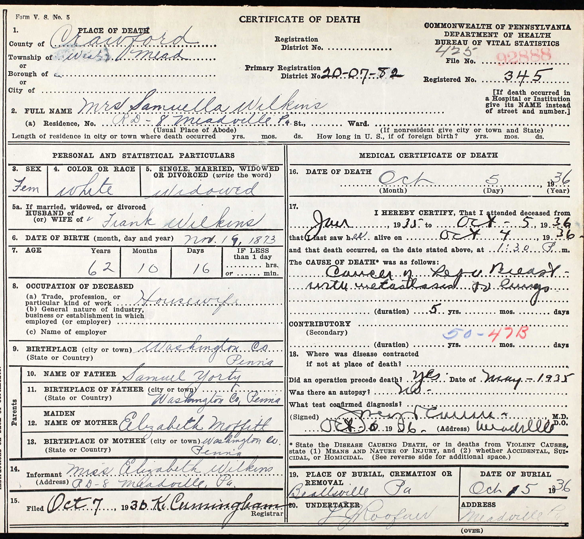 Ella Yorty Wilkins
